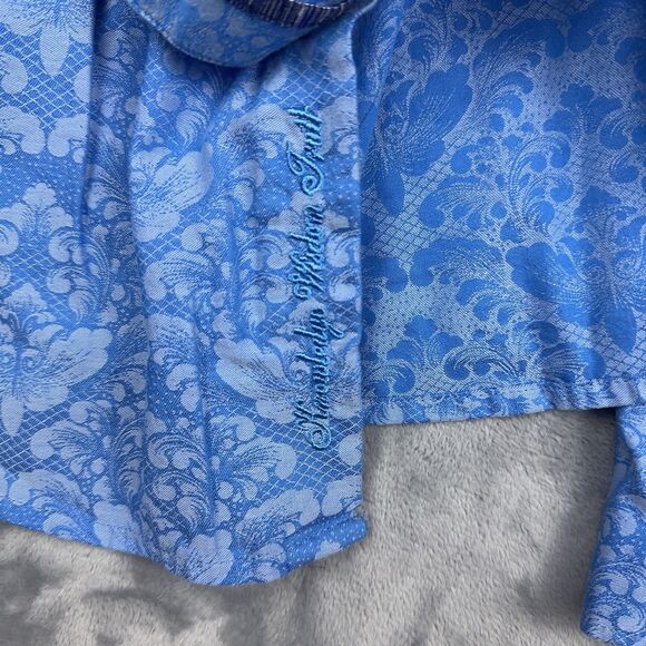 Robert Graham Shirt Men's Size 3XL Blue Bayview Long Sleeve Button Up Flip Cuff - Picture 7 of 12